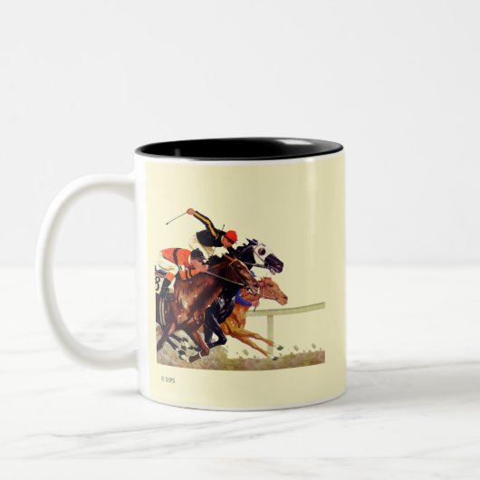 Tasse 2 Couleurs Race Thoroughbred (Gauche)