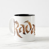 Tasse 2 Couleurs RADAGAST™ Nom Texté (Devant gauche)
