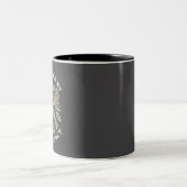 Tasse 2 Couleurs Radicalisé par la décence élémentaire Protestation (Centre)