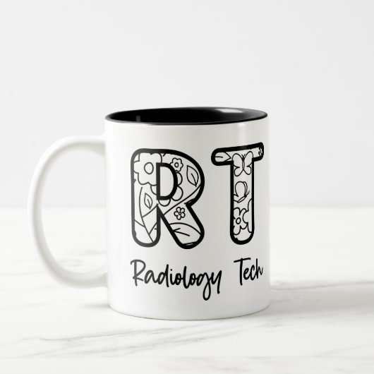 Tasse 2 Couleurs Radiologie Tech RT Rad Technicien Rad Cadeaux de r (Gauche)