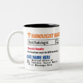 Tasse 2 Couleurs Radiologiste Recherche de bougie cadeau (Gauche)