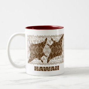 Tasse 2 Couleurs Raie Manta Tribale