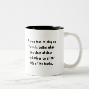 Tasse 2 Couleurs Rails et mines terrestres
