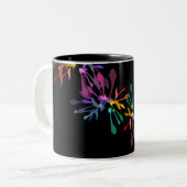Tasse 2 Couleurs Rainbow Fireworks Imprimer (Devant gauche)