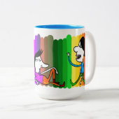 Tasse 2 Couleurs Rainbow hello (Devant droit)