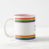Tasse 2 Couleurs Rainbow Israel Pride Flag Small (Gauche)