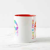 Tasse 2 Couleurs Rainbow Lips Lgbt Pride (Centre)