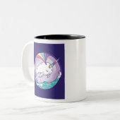 Tasse 2 Couleurs Rainbow Narwhal (Devant gauche)