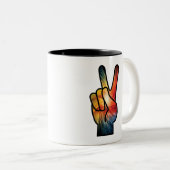 Tasse 2 Couleurs Rainbow Peace (Devant droit)