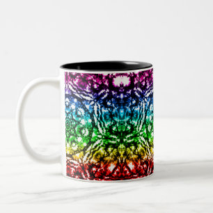 Tasse 2 Couleurs Rainbow Tie Dye Mandala Star