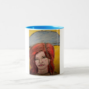 Tasse 2 Couleurs Rainy Day Umbrella Girl