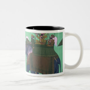 Tasse 2 Couleurs Rajah Sarup Singh d'Udaipur, sur une chasse à