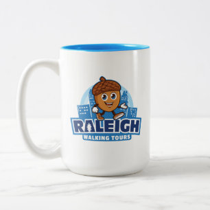 Tasse 2 Couleurs Raleigh Walking Tours Cute Acorn Logo