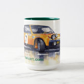 Tasse 2 Couleurs Rallye Porsche 914-6 GT (Centre)