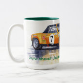Tasse 2 Couleurs Rallye Porsche 914-6 GT (Gauche)