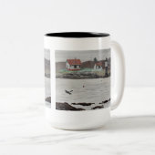 Tasse 2 Couleurs Ram Island Maine (Devant droit)