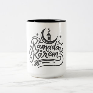 Tasse 2 Couleurs Ramadan Kareem Musulman jeûner Mois saint islamiqu