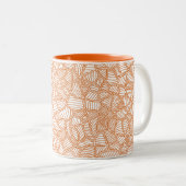 Tasse 2 Couleurs Random Leaf Mosaic (Devant droit)