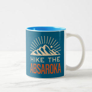 Tasse 2 Couleurs Randonnée dans les montagnes Absaroka Sunburst