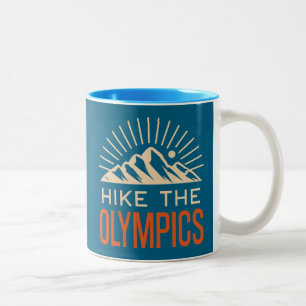 Tasse 2 Couleurs Randonnée dans les montagnes olympiques Washington
