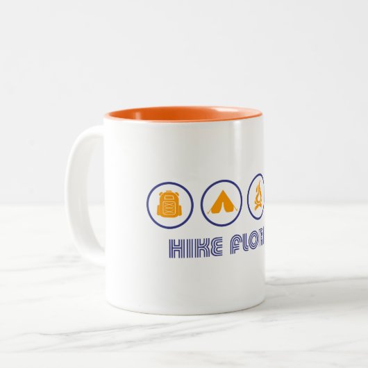 Tasse 2 Couleurs Randonnée en Floride (Devant gauche)