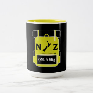 Tasse 2 Couleurs Randonnée Nouvelle-Zélande - Walling NZ - Trail Wa