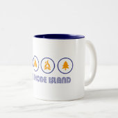Tasse 2 Couleurs Randonnée Rhode Island (Devant droit)