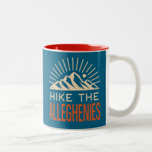 Tasse 2 Couleurs Randonnée Sunburst dans les monts Allegheny
