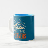 Tasse 2 Couleurs Randonnée Sunburst des Wind Rivers (Devant gauche)