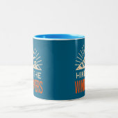 Tasse 2 Couleurs Randonnée Sunburst des Wind Rivers (Centre)