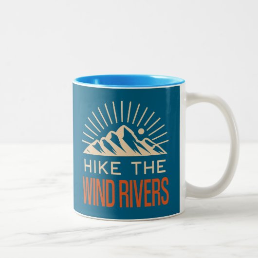 Tasse 2 Couleurs Randonnée Sunburst des Wind Rivers (Droit)