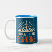 Tasse 2 Couleurs Randonner Les Bighorns Wyoming Sunburst (Gauche)