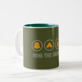 Tasse 2 Couleurs Randonner Les Sawtooths Idaho (Devant gauche)