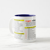 Tasse 2 Couleurs Rapide-Référence d'expressions régulières (Devant gauche)