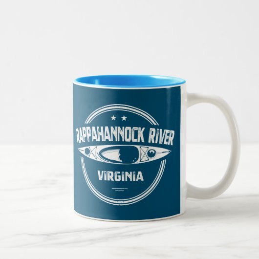 Tasse 2 Couleurs Rappahannock River, Virginie (Droit)