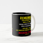 TASSE 2 COULEURS RAPPELEZ-VOUS DE VOTER (Devant droit)
