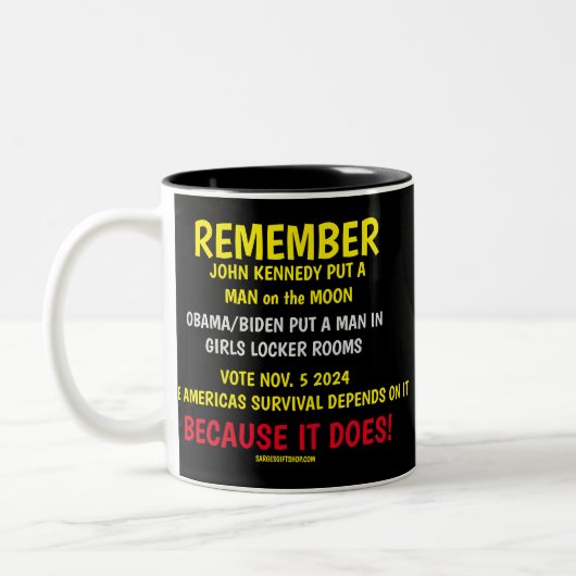 TASSE 2 COULEURS RAPPELEZ-VOUS DE VOTER (Gauche)