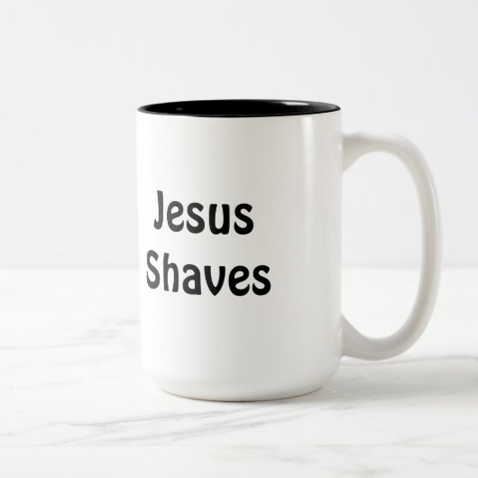 Tasse 2 Couleurs Rasages de Jésus (Droit)