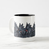 Tasse 2 Couleurs Rassemblement des terriers écossais (Devant gauche)