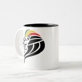 Tasse 2 Couleurs Rasta Lion (Devant gauche)