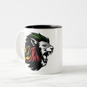 Tasse 2 Couleurs Rasta Lion (Devant gauche)