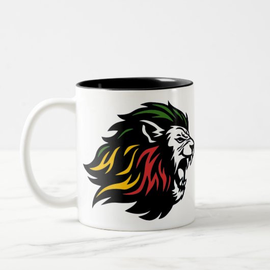 Tasse 2 Couleurs Rasta Lion (Gauche)