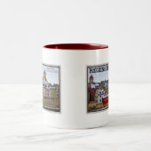 Tasse 2 Couleurs Ratisbonne - hiver le long du Donau (Centre)