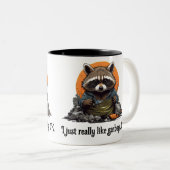 Tasse 2 Couleurs Raton laveur (Devant droit)