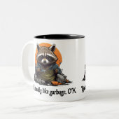 Tasse 2 Couleurs Raton laveur (Devant gauche)