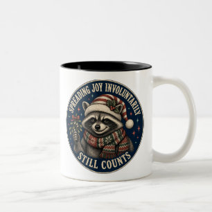 Tasse 2 Couleurs Raton laveur de vacances mignon