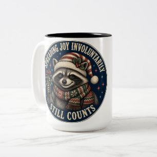 Tasse 2 Couleurs Raton laveur de vacances mignon
