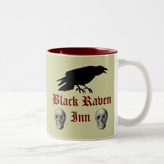 Tasse 2 Couleurs Raven noir II (Droit)