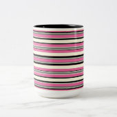 Tasse 2 Couleurs Rayé Décoratif (Centre)