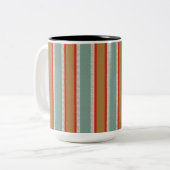 Tasse 2 Couleurs Rayé décoratif (Devant gauche)